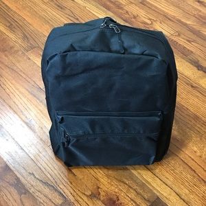 Black Canvas Backpack
Pocket for Small Item
Cushioned Adjustable Shoulder Straps
